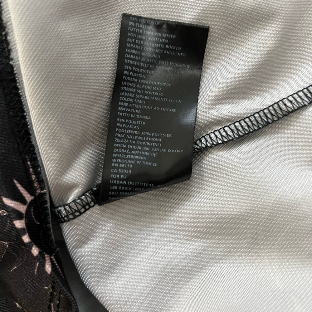 Urban Outfitters black & white celestial stars and moons mini dress - Picture 12 of 12